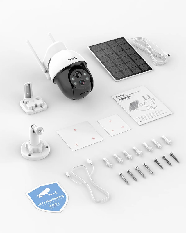 Solar Security Camera,5Mp Wireless Outdoor Cameras,360° Surveillance,Auto Tracki gallery