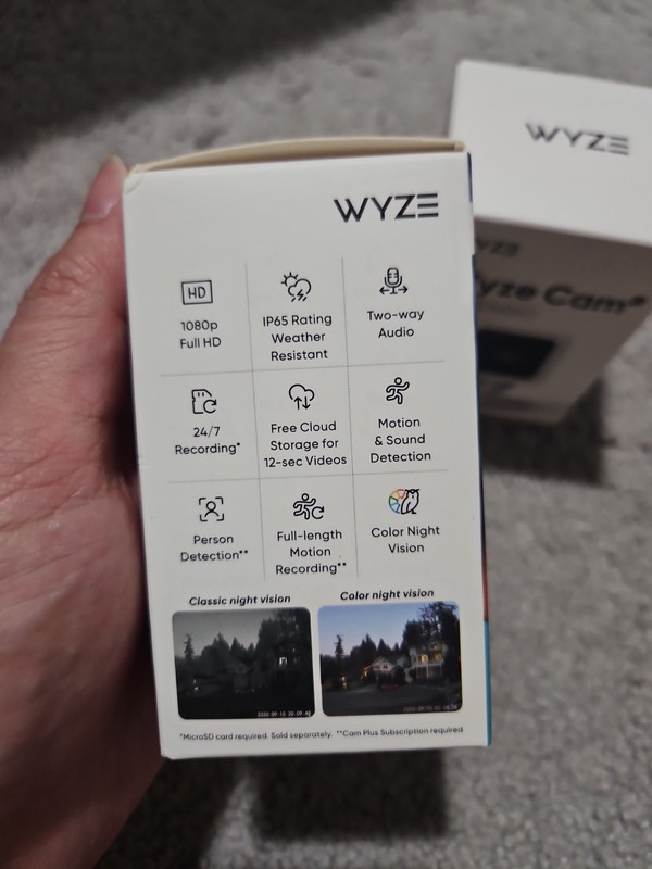 WYZE CAM INDOOR OUTDOOR WIRED CAM V3 WYZEC3 NEW, FACTORY SEALED gallery