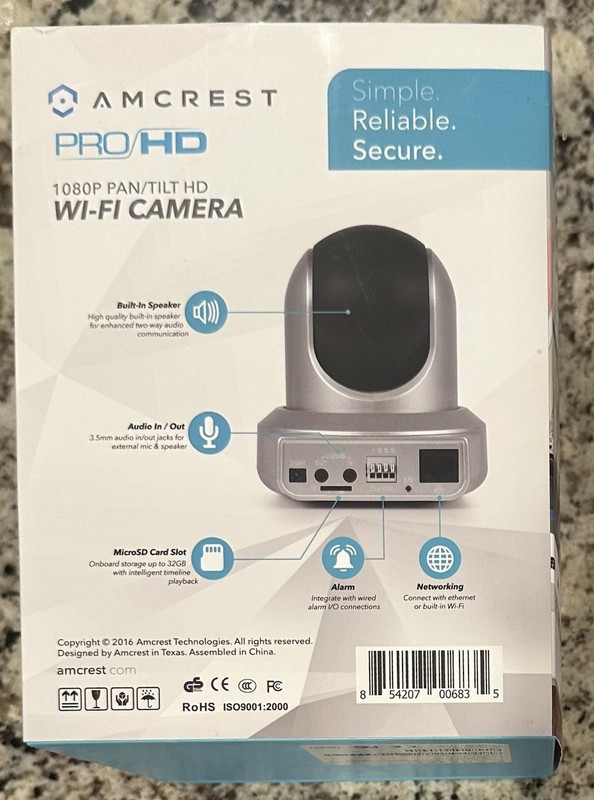 Amcrest PRO/HD 1080P Pan/Tilt WiFi Camera New gallery