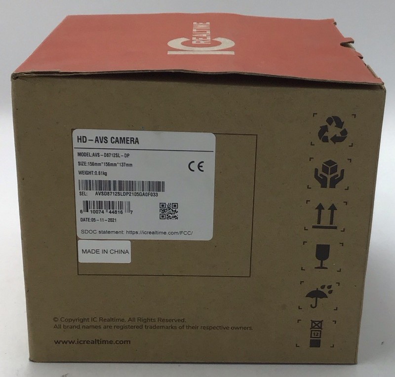 New IC Realtime AVS-D8712SL-DP 8MP HD-AVS Indoor/Outdoor Vandal Dome Camera gallery
