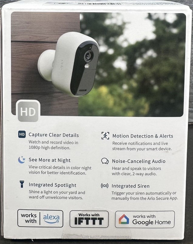ARLO Essentials Battery Powered Outdoor Camera #VMC2050-1WMNAS gallery
