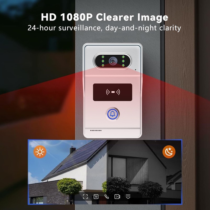 Xavhal Intercoms Wireless for Home, Video intercom System for Home,1080P door... gallery