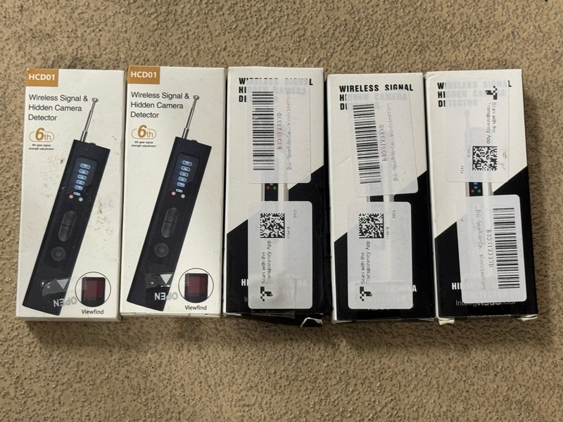5x Lot Hidden Camera Detectors Portable Bug Detector Rf Wireless Signal Scanner