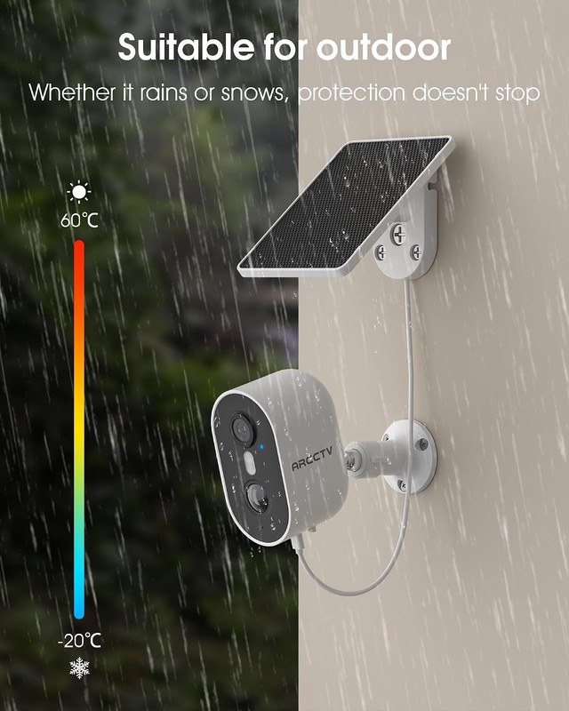 4MP Dual-Band WiFi Outdoor Camera, Solar, Color Night Vision gallery