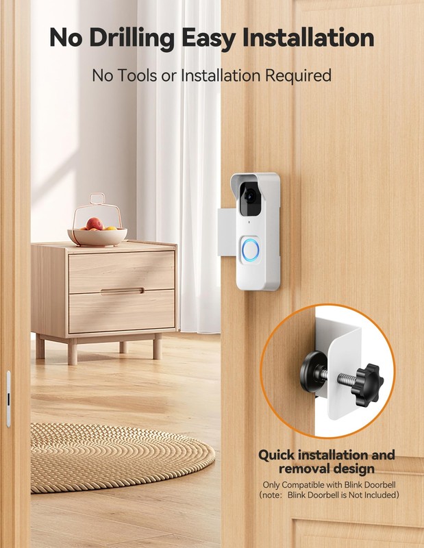 Anti-Theft Blink 1st Gen Doorbell Mount Bracket Wide-Angle(Only for 1st Gen V... gallery