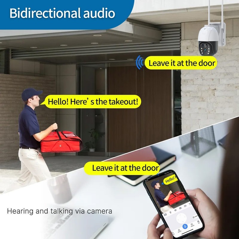 2x Sansco 3MP Wi-Fi Solar PTZ Security Camera 2-way Audio Wireless Surveillance gallery