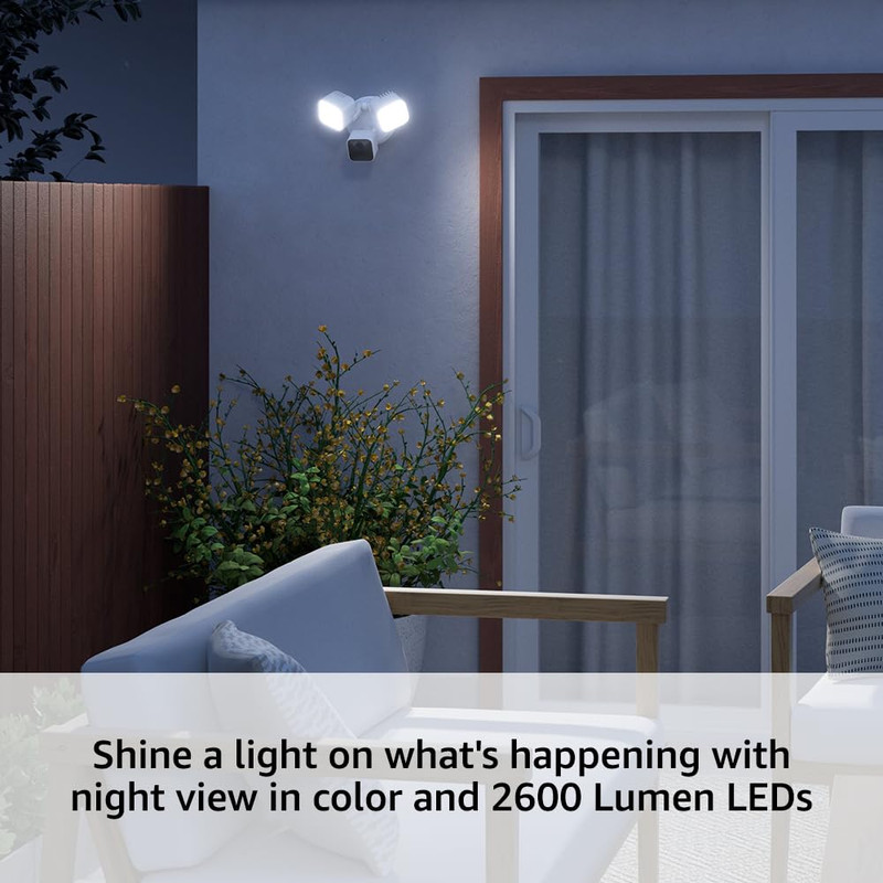 Wired Floodlight Camera, Smart Security Camera, 2600 Lumens, HD Live View, Enhan gallery