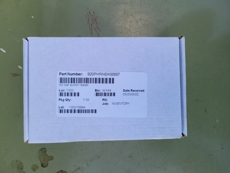 Brand New in Box HID 920PHRNEK00007 RDR, RP40-H, pivCLASS Wall Switch Reader gallery
