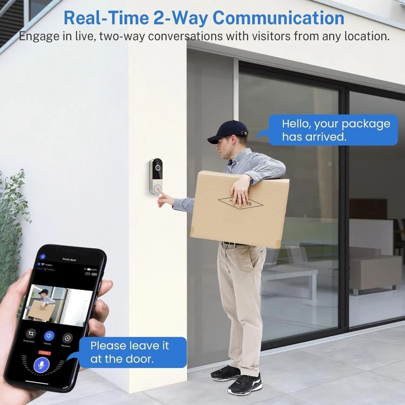 Remo+ RemoBell S Video Doorbell Peephole Camera gallery