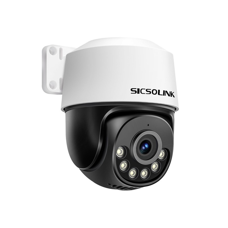 5MP Outdoor, POE IP Dome with 355° Pan&90° Tilt PTZ for Home , Full Color Nig...