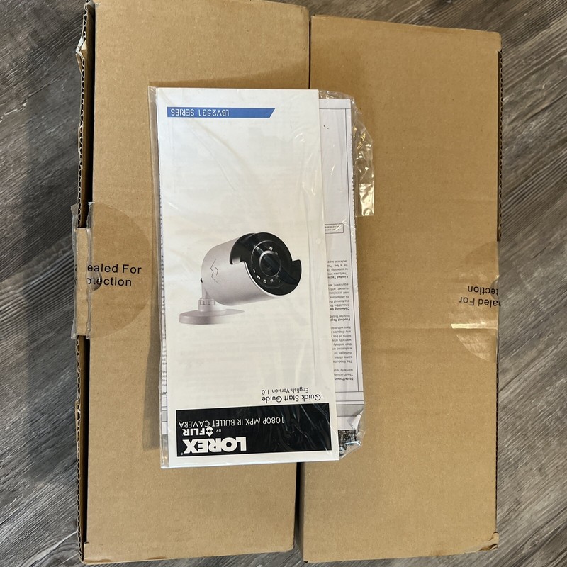 NEW LOT Of 2 Lorex LBV2531 White 1080p Bullet Analog HD Night Vision Camera