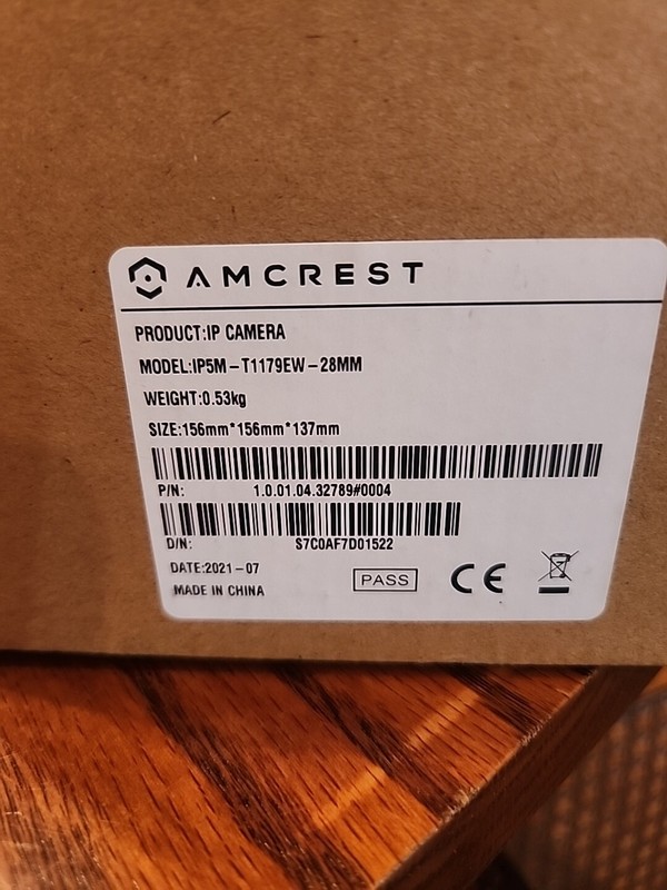 Amcrest IP5M-T1179EW-28MM Outdoor Network Security Camera POE Pre-Owned