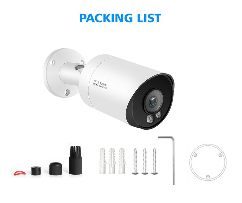 Hikvision Compatible 4K 8MP MIC IR Security IP Camera POE CCTV Bullet 3.6mm lens gallery