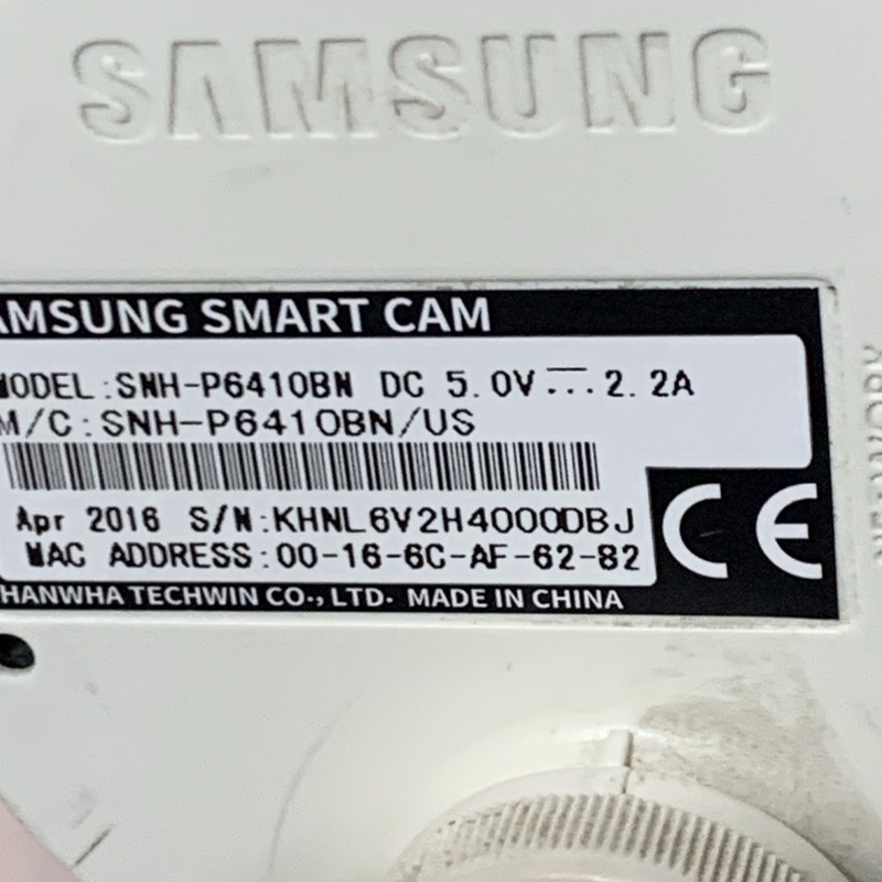 QTY 2 SAMSUNG SNH-P6410BN SMARTCAM HD PRO 1080P HD WIFI HOME SECURITY CAMERA $18 gallery