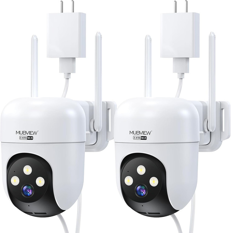 360° Security Cameras Wireless Outdoor,24/7 Wired Outdoor Camera for Home Securi gallery