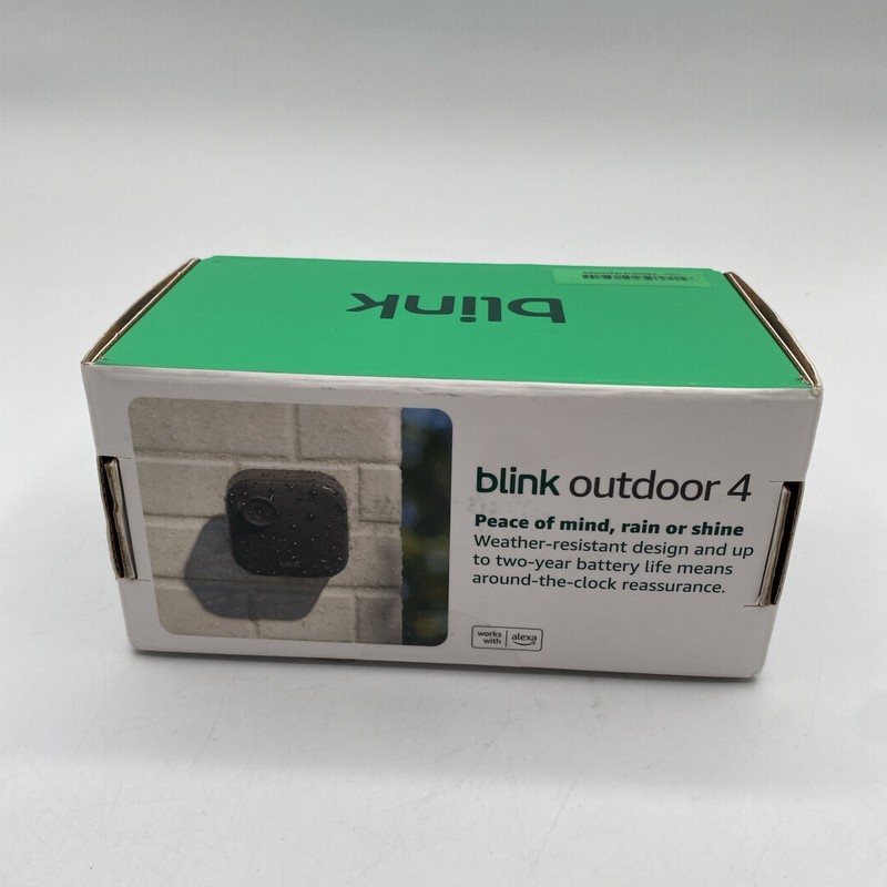 Blink Outdoor 4-Core-Wireless Battery Operated Smart Security Camera Black gallery