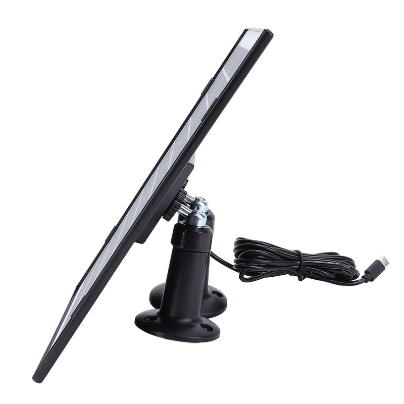 Security Camera Solar Panel Professional Efficient 10W Low Power Type C Dual