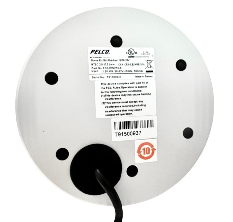 Pelco Schneider Electric FD5-DWV10-6 Hi Res Vandal Resist Outdr Mini Dome Camera gallery