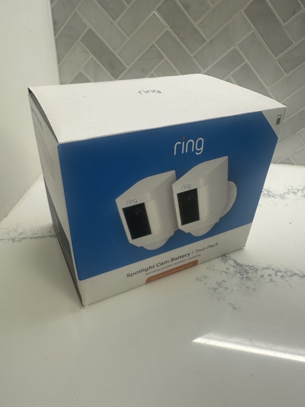 2 PACK Empty Box Original Spotlight Cam Ring w/ Manual And Usb Cable (NO Camera)