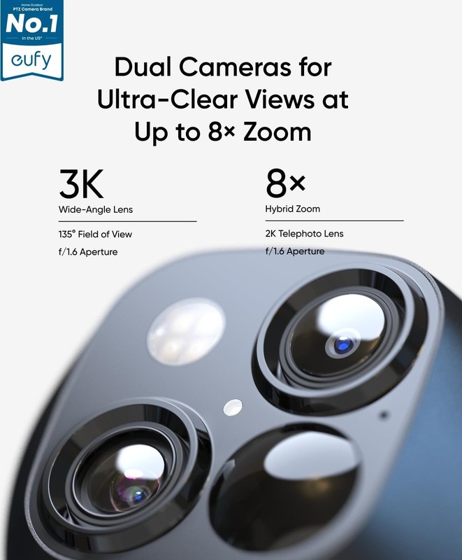 Security 3K Dual Camera, SoloCam S340, Solar Security Cameras Wireless Outdoo... gallery