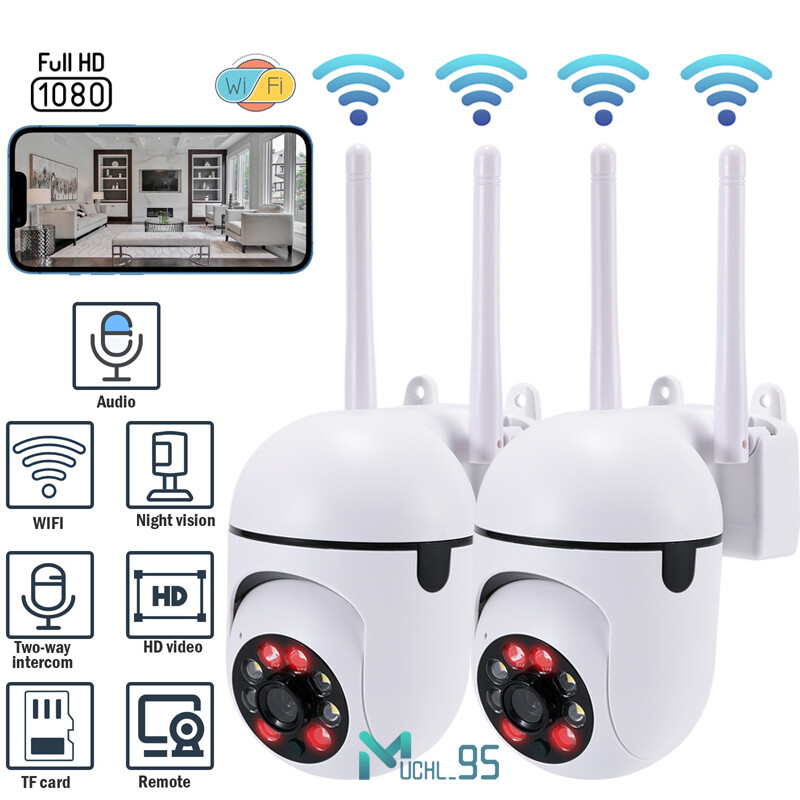 WiFi HD 1080P Camara De Seguridad 360° Con Audio Microfono Para Casa y Exterior