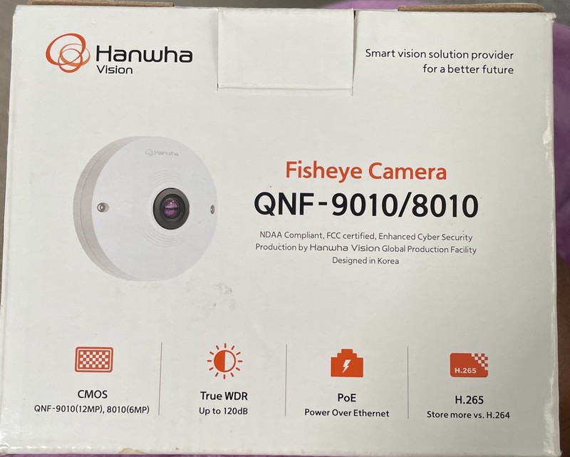 Hanwha Techwin 6MP Indoor Fisheye Network Camera, QNF-8010 gallery