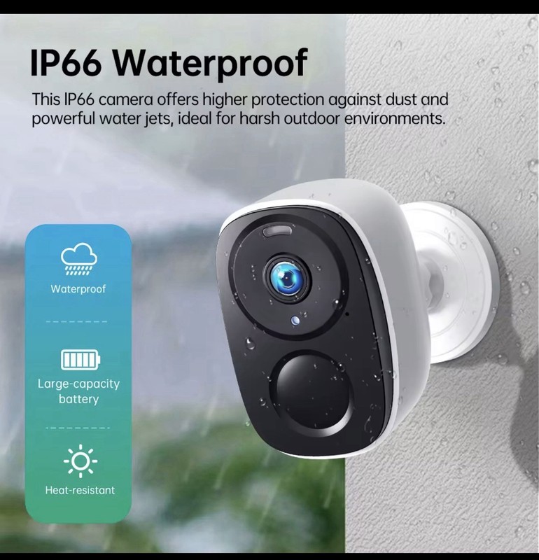 2K Solar Wireless Security Camera Outdoor 5600mAh Battery Powered SD/Cloud Stora gallery