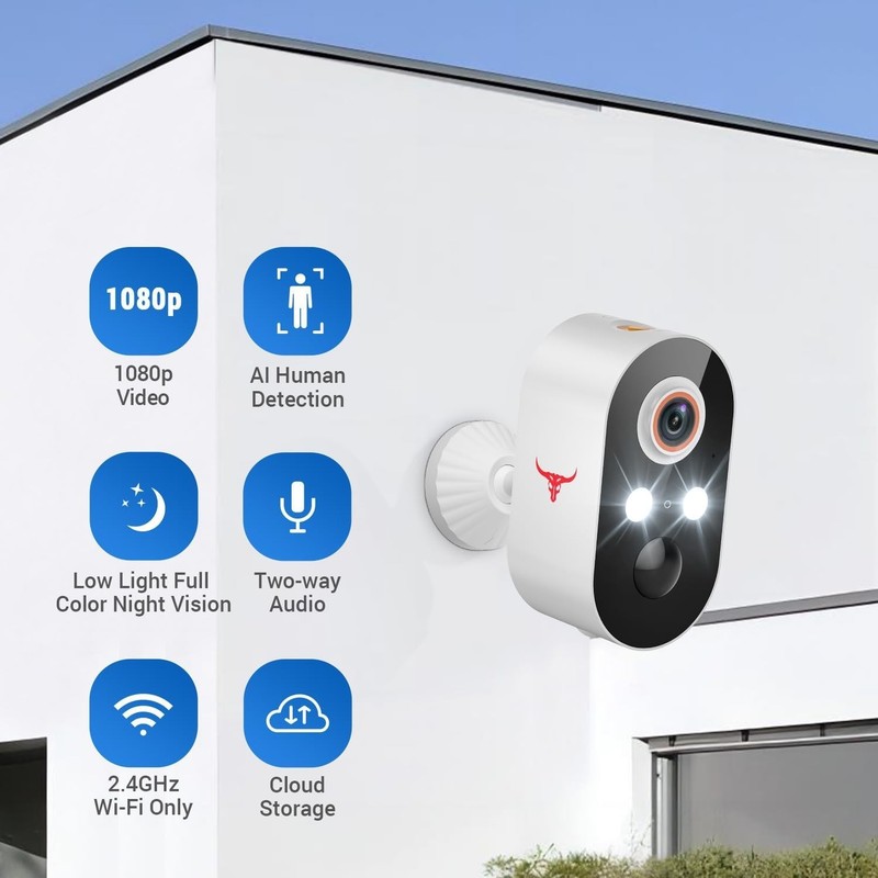 2 Camara Wifi De Seguridad Para Casa IP Interior Exterior Vigilancia Inalambrica gallery