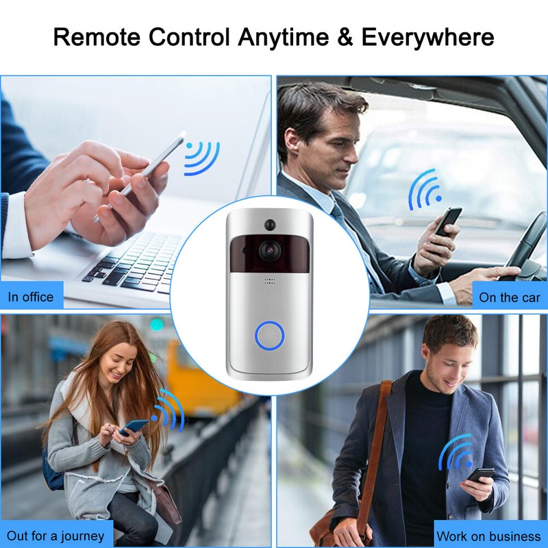 Wireless WiFi Video Doorbells Two-Way Smart Phone Door Ring Security Camera Bell gallery
