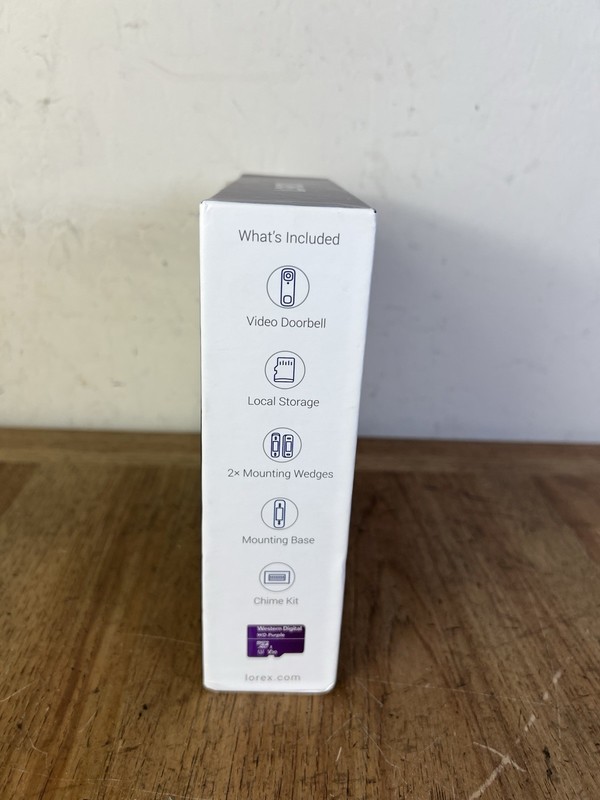 NEW/NEVER USED IN OPEN BOX: Lorex B451AJD-E Smart Doorbell 2K QHD Wired Video gallery