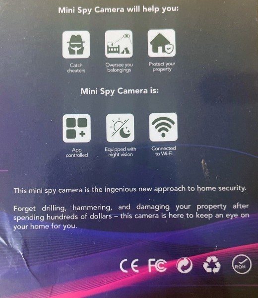 Mini Camera, App Controlled, WiFi, Night Vision, HD Image, Magnetic, New gallery