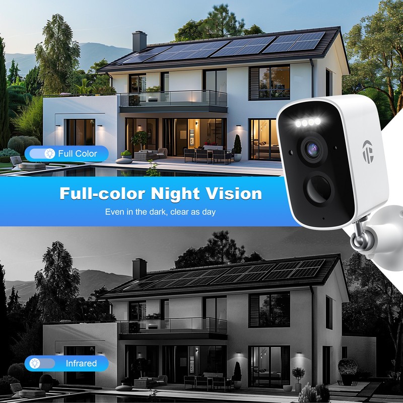 TOPVISION 3MP Wireless Security Camera Night Vision Two-Way Audio 2.4G Wi-Fi gallery