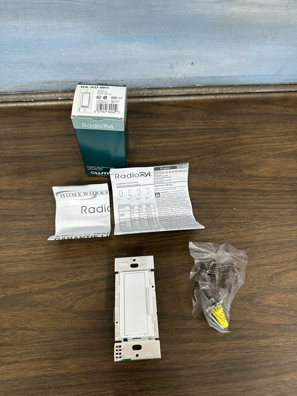 2PCS New Lutron RadioRa RA-AD-WH White Dimmer Lighting Control Switch gallery