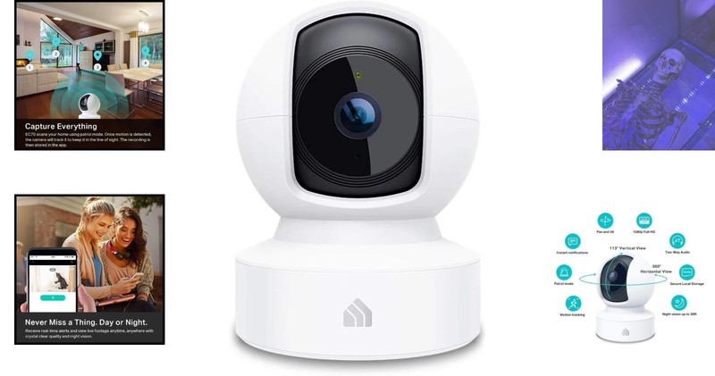 EC70 Kasa Smart Security Camera: 2-Way Audio, Motion Alerts & Cloud Storage gallery