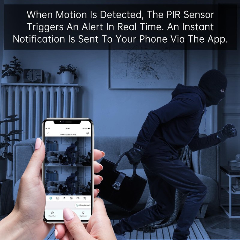 2K Mini WiFi - Indoor with Video Live Feed, Motion Detection Night Vision, No... gallery