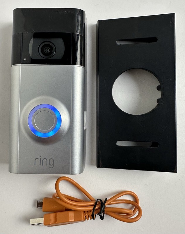 Ring Video Doorbell 2nd Gen 1080p HD WiFi Motion Detection, Untested (For Parts)