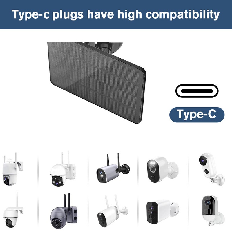 15W/5V Solar Panel For Ring Camera Spotlight Stick Up Cam Battery Charger Kit gallery