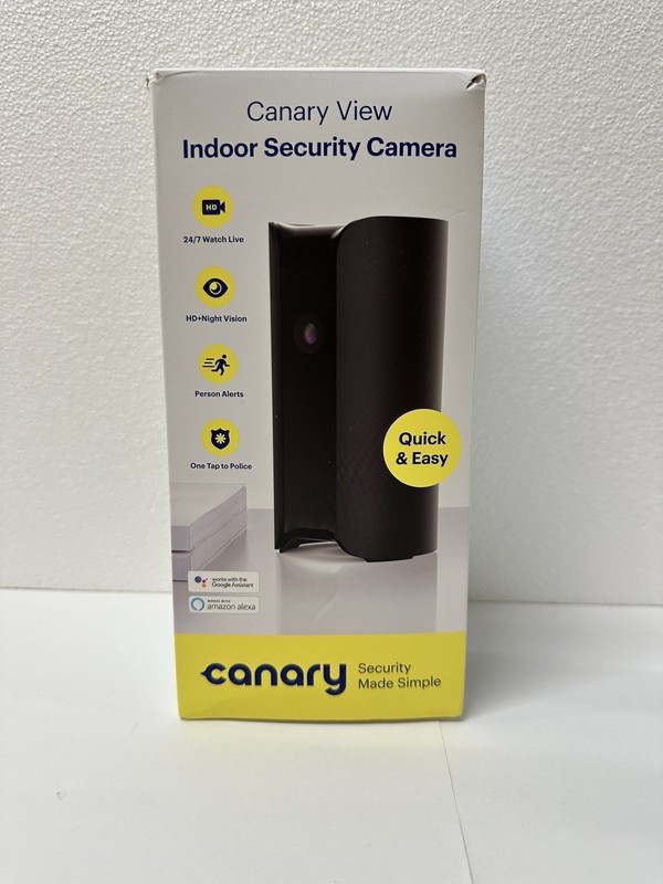 Canary View Indoor 1080p Wi-Fi Home Security Camera – Black