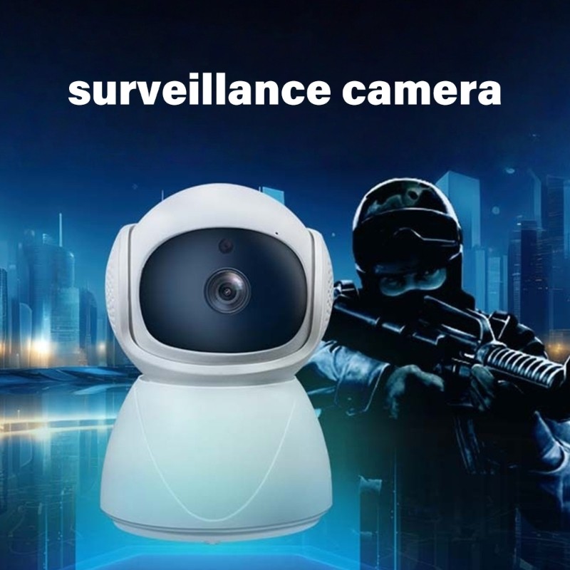 Wireless Indoor Camera Panoramic Viewing Night Sight Feature Remote Control Via gallery