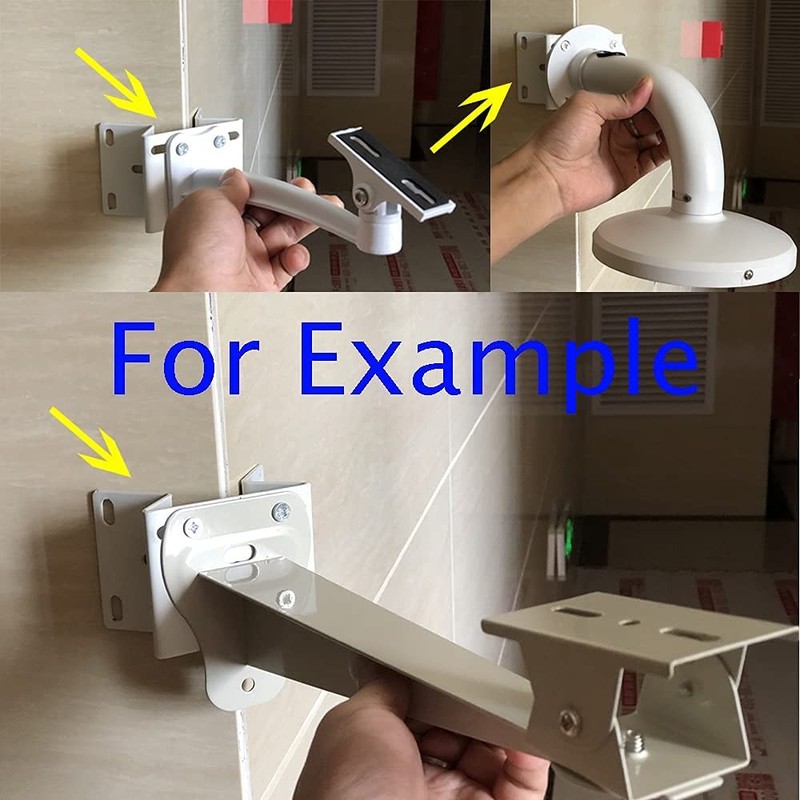 Exterior Outside Wall Corner Mount Metal Bracket Right Angle CCTV Surveillanc... gallery