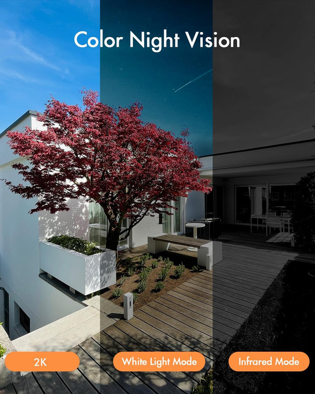 Camara de Seguridad Solar para Exterior Wifi 2K con Vision Nocturna a Color gallery