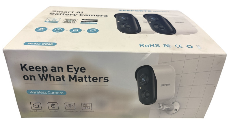 ZEEPORTE Security Smart AI Battery Camera CG6S gallery