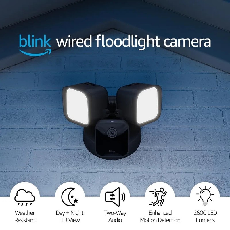 Blink Security Camera System with Floodlight Mini 2 and Video Doorbell 2nd Gen gallery