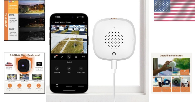Motion Detection Camera with 24/7 Recording, Easy Install gallery