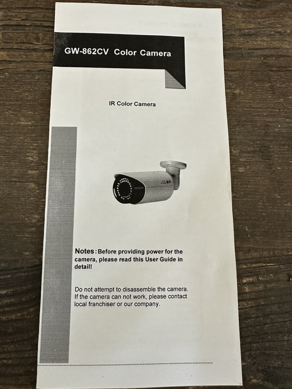 GW Security CCTV GW-862CV IR Color Bullet Camera 1080P 2.8-12mm Focus Zoom gallery