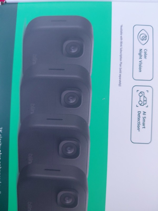 Blink Outdoor 2K+ Woreless Battery Powered 5 Cameras + Sync Module Core Sealed gallery