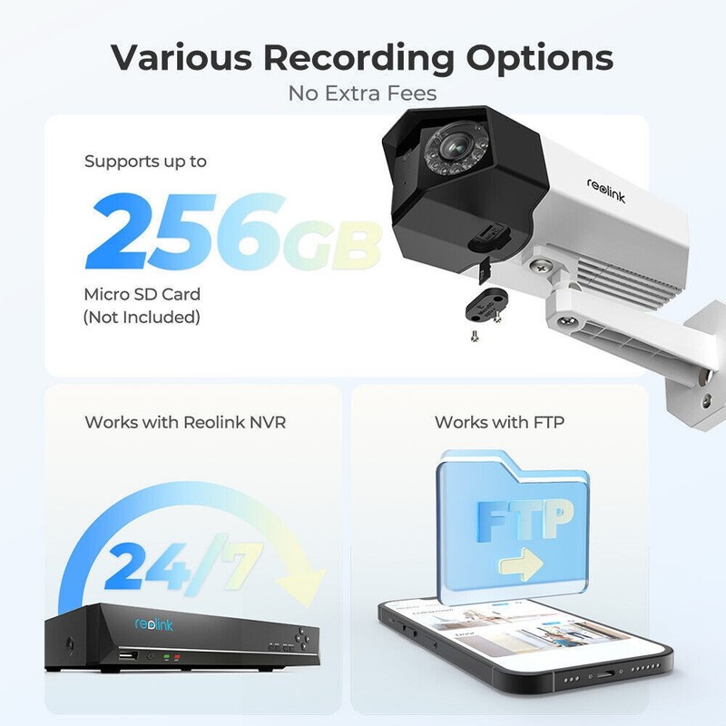 Reolink 4K PoE IP Outdoor Human/Vehicle Detection 2-Way Audio Security Camera gallery