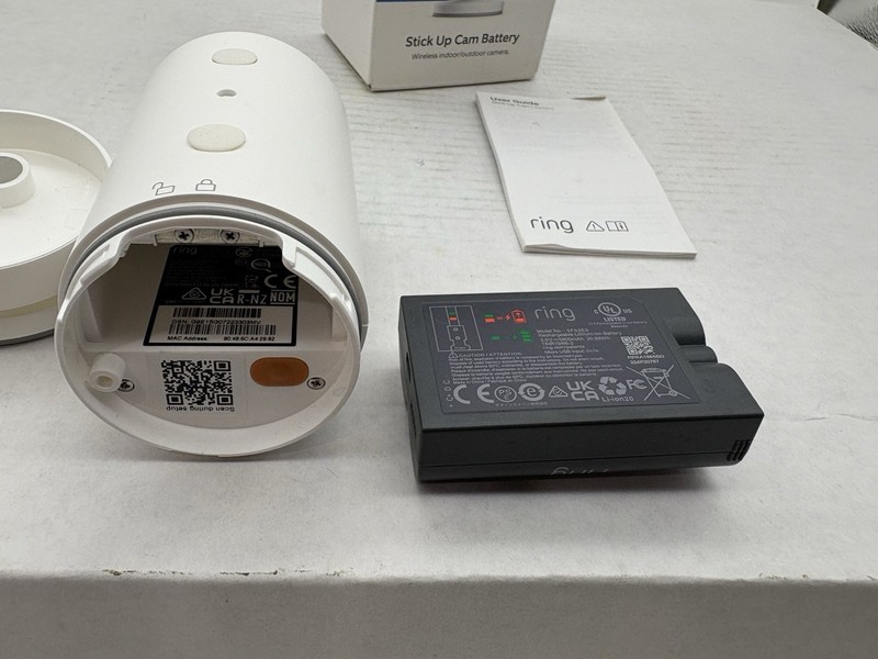 Ring Stick Up Cam Battery - Weather-Resistant Indoor/Outdoor Camera - White gallery