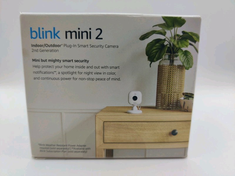 Blink Mini 2 Security Camera Webcam 1080p Home Pet Cam With Mic Factory Sealed gallery