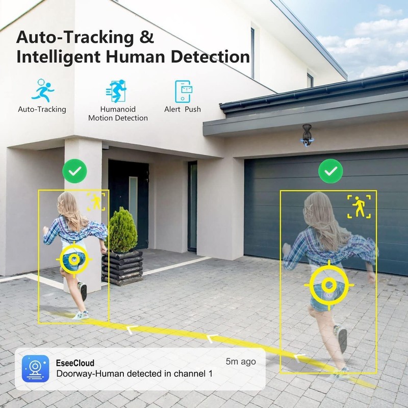 2K Wireless Light Bulb Security Camera - Indoor/Outdoor, Human Detection, 355° V gallery